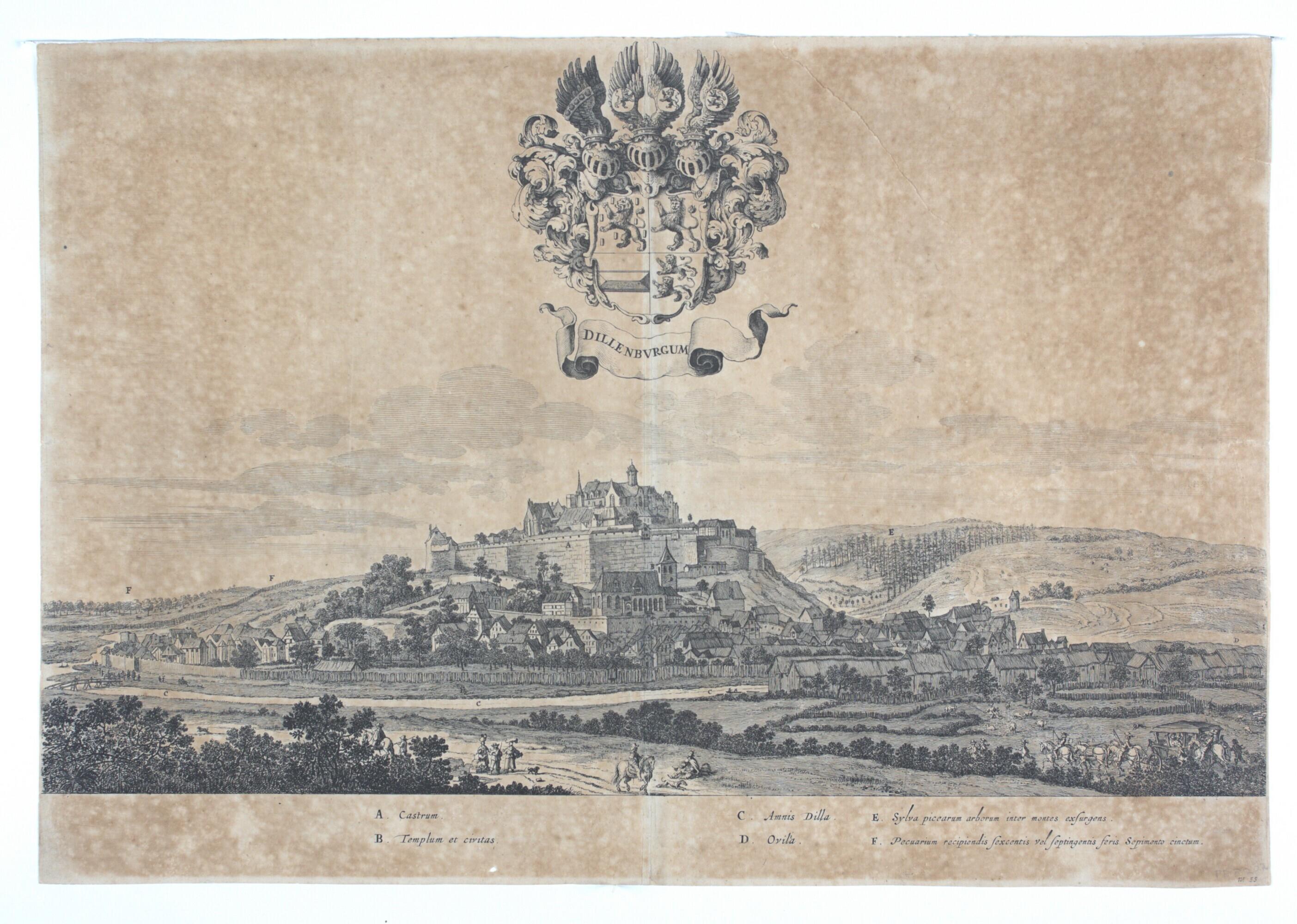 Gezicht op Dillenburg, collectie Museum Prinsenhof Delft